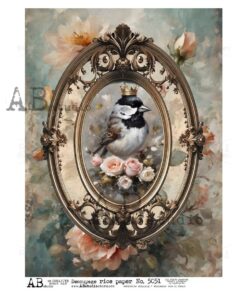 Hârtie de orez - Queen Sparrow - A4