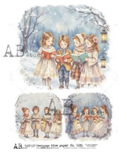 Hârtie de orez – Carol Singers – A4