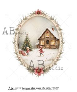 Hârtie de orez – Children Playing – A4
