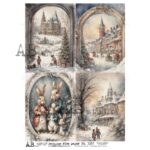 Hârtie de orez – Christmas Scenes 3 – A4