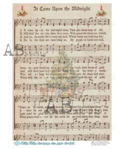 Hârtie de orez – Christmas Song - A4