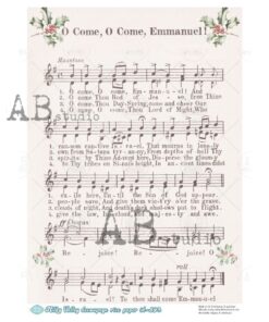 Hârtie de orez – Come, Emmanuel ! - A4