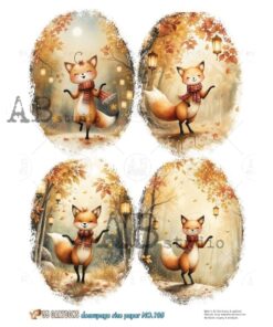 Hârtie de orez – Happy Foxy - A4