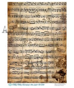 Hârtie de orez – Music Sheets - A4