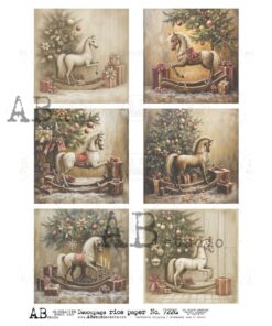 Hârtie de orez – Rocking Horse 2 – A4