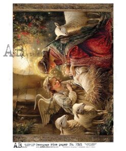 Hârtie de orez – The Birth of Jesus 2 - A4