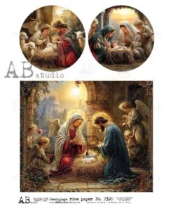 Hârtie de orez – The Birth of Jesus 3 - A4