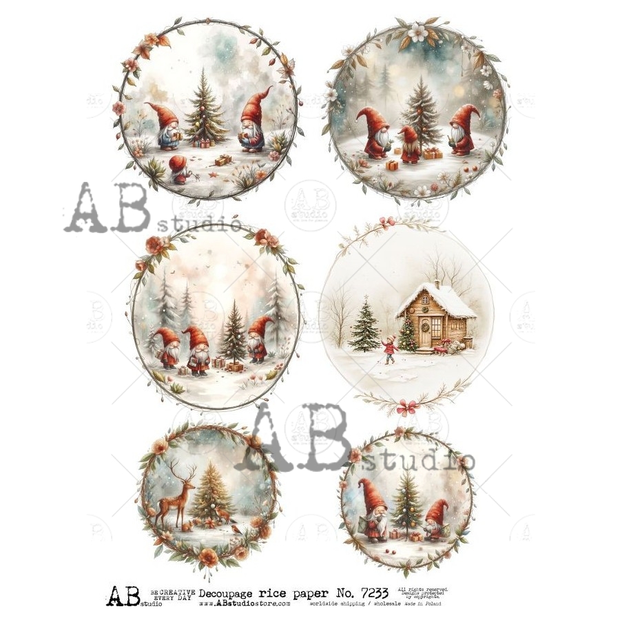 Hârtie de orez – The Gnomes – A4 1 Hârtie de orez – The Gnomes – A4