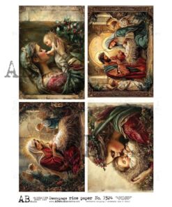 Hârtie de orez – The Holly Night - A4