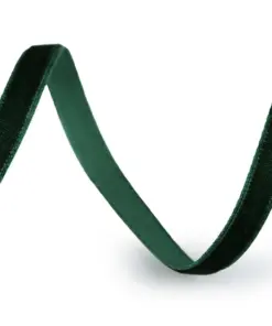 Panglică de catifea - verde închis - 3 m
