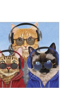 Șervețel - Chillin Cats - 25x25 cm