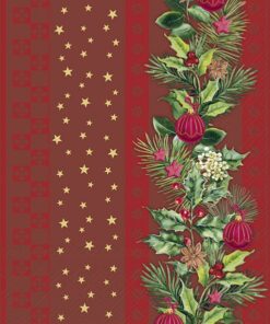 Șervețel - Christmas Elements Stripes red - 33x33 cm