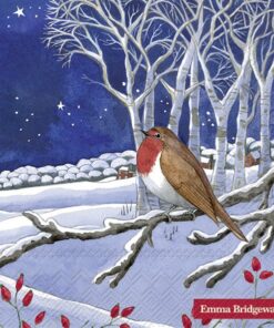 Șervețel - Midnight Robin - 33x33 cm