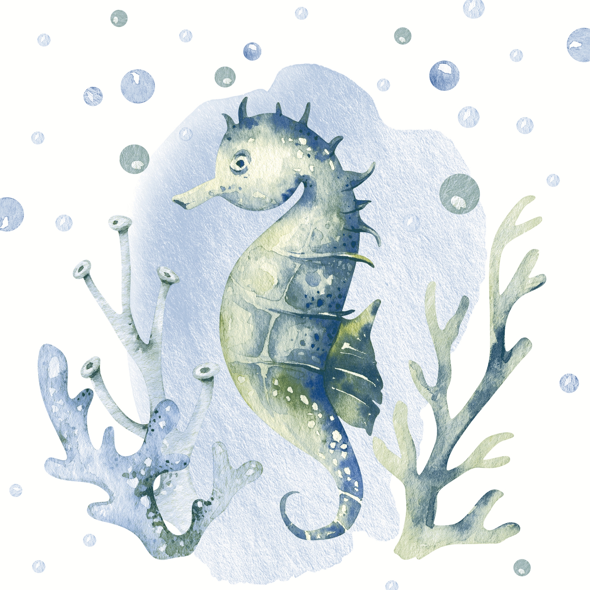 Șervețel - Seahorse - 33x33 cm 1 Șervețel - Seahorse - 33x33 cm
