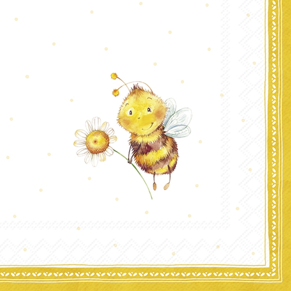 Șervețel - Sunny Bee - 33x33 cm 1 Șervețel - Sunny Bee - 33x33 cm