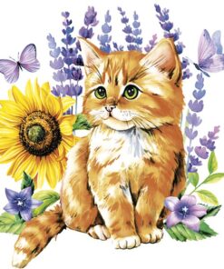 Șervețel - Watercolour Ginger Kitten & Dog - 33x33 cm