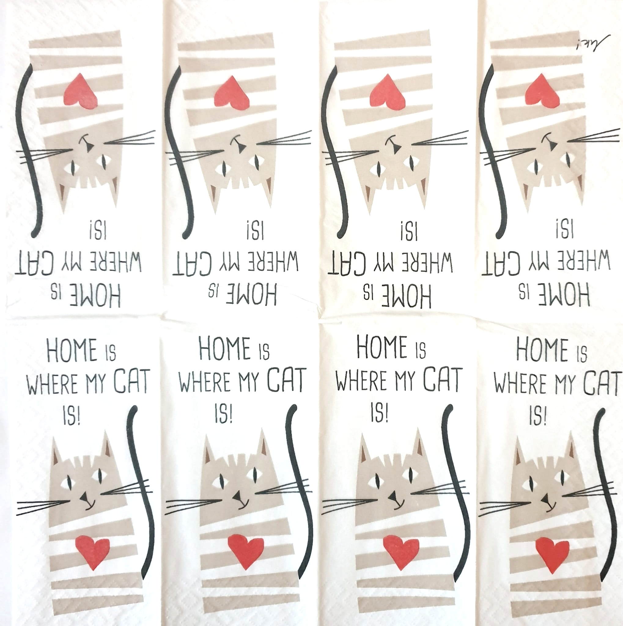 Șervețel – batistă – Home Cat 2 Șervețel – batistă – Home Cat - imagine 2