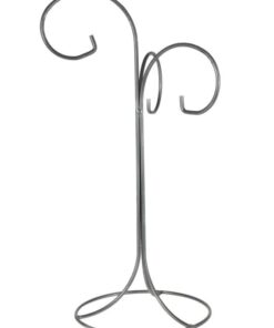 Suport metalic – 3 brațe – argintiu – h45,5 cm