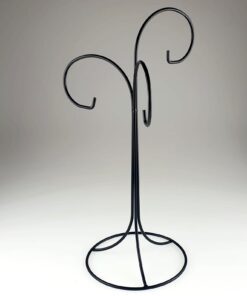 Suport metalic – 3 brațe – negru – h45,5 cm