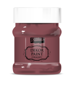 Vopsea Decor Paint Chalky - roșu burgundy - 230 ml - Pentart