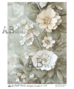 Hârtie de orez – Floral Paper – A4
