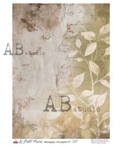 Hârtie de orez – Scrittura Background 2 – A4