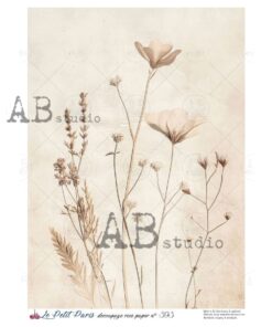 Hârtie de orez – Wild Meadow 2 – A4