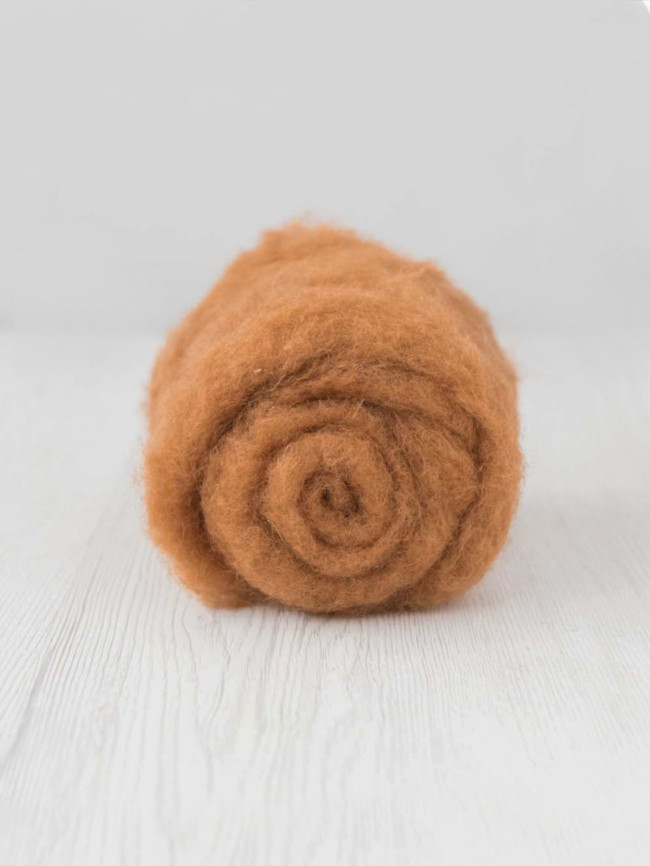 Lână Cardată Bergschaf - 100 g - CINNAMON 1 Lână Cardată Bergschaf - 100 g - CINNAMON