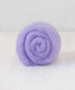 Lână Cardată Bergschaf - 100 g - LAVENDER