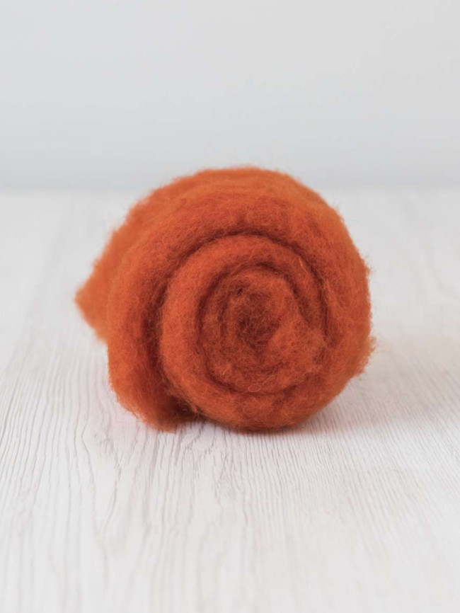 Lână Cardată Bergschaf - 100 g - PUMPKIN 1 Lână Cardată Bergschaf - 100 g - PUMPKIN