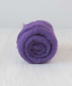 Lână Cardată Bergschaf - 100 g - VIOLET