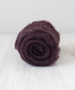 Lână Cardată Maori - 100 g - PURPLE