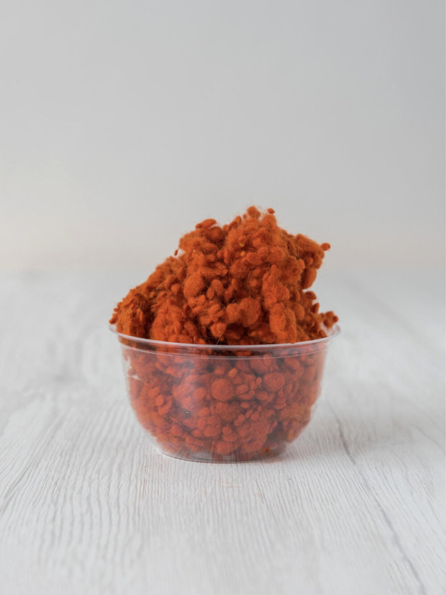 Nepps Merinos – fibre decorative din lână - PUMPKIN - 100 g 1 Nepps Merinos – fibre decorative din lână - PUMPKIN - 100 g