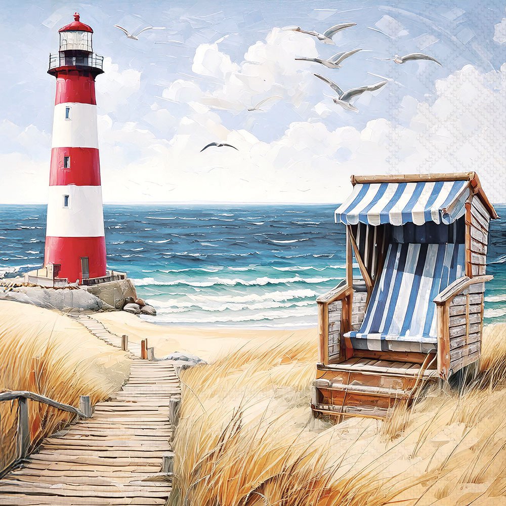 Șervețel - Beach Walk - 33x33 cm 1 Șervețel - Beach Walk - 33x33 cm