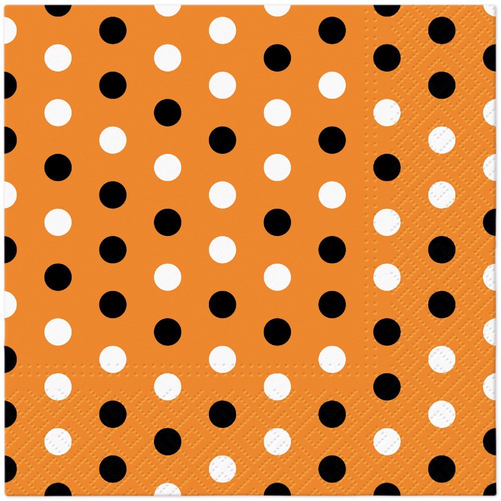 Șervețel - Halloween Dots - 33x33 cm 1 Șervețel - Halloween Dots - 33x33 cm