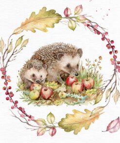 Șervețel - Hedgehog Autumn Feast - 33x33 cm