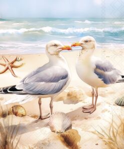 Șervețel - Seagulls - 33x33 cm