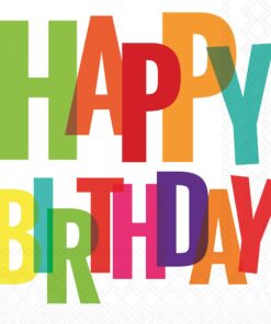 Șervețel – Birthday Letters – 33×33 cm