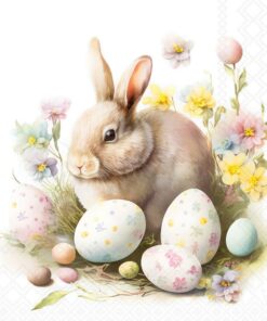 Șervețel – Bunny and Eggs – 25x25 cm