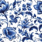 Șervețel – Delft Blue florals – 25x25 cm