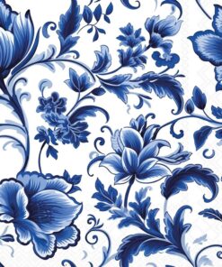 Șervețel – Delft Blue florals – 25x25 cm