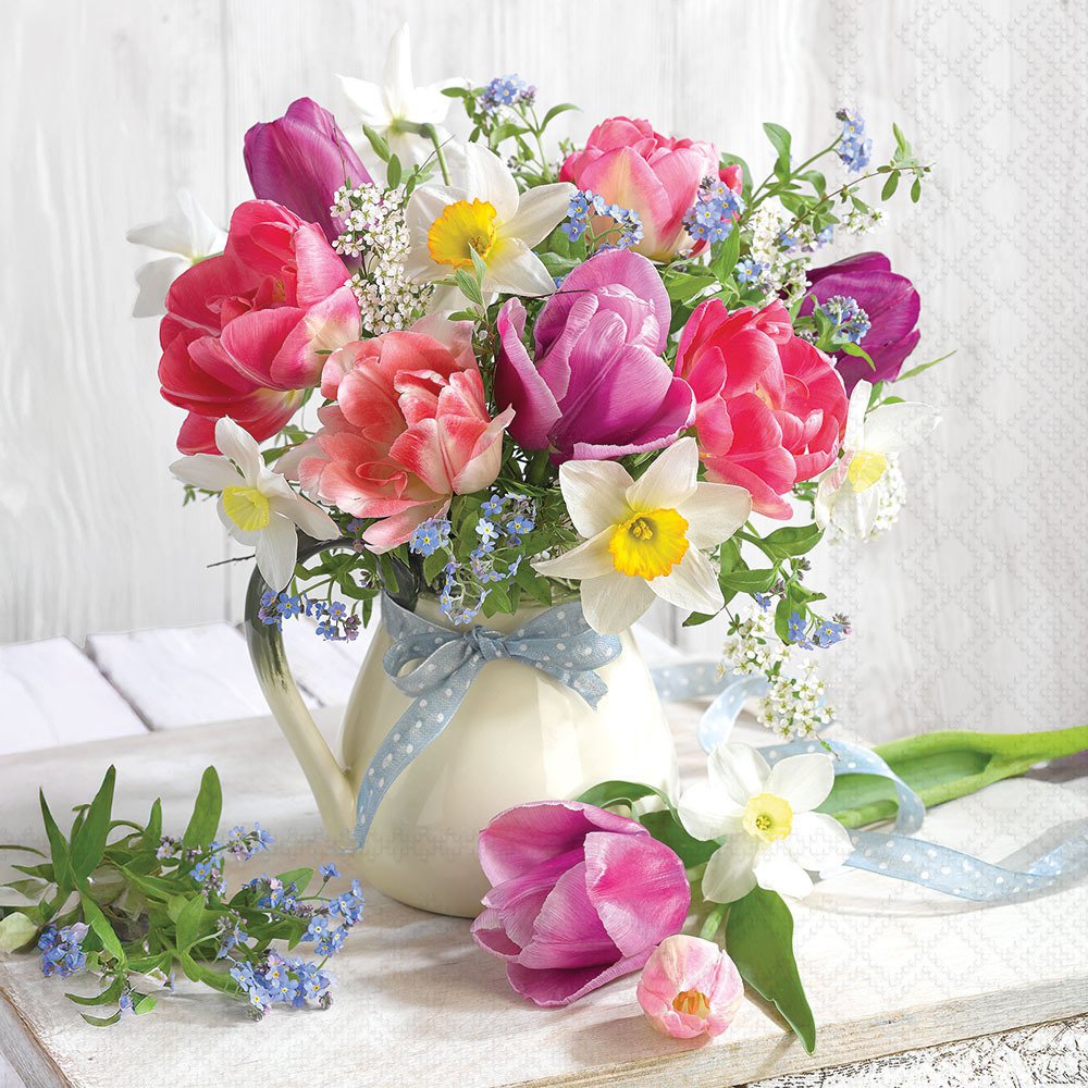 Șervețel – Fresh Spring Flowers – 33×33 cm 1 Șervețel – Fresh Spring Flowers – 33×33 cm