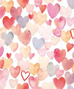 Șervețel – Love all Over– 33×33 cm