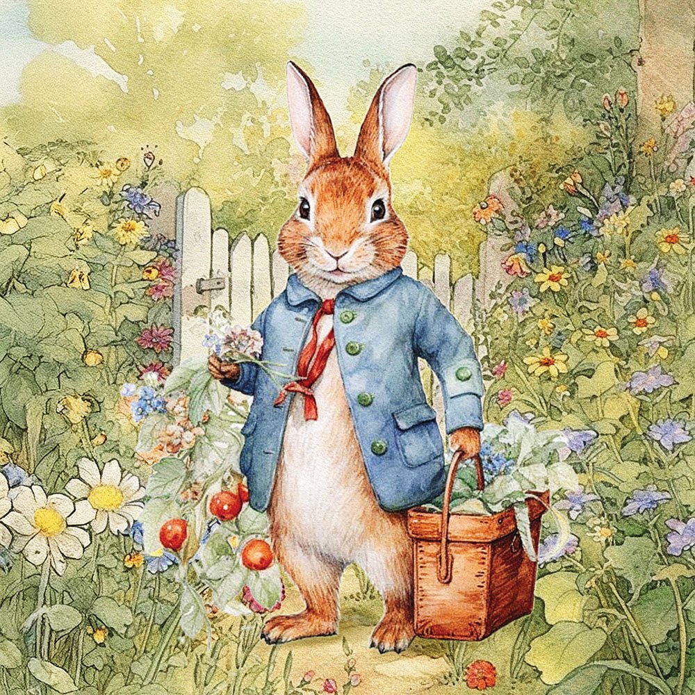 Șervețel – Mister Rabbit – 25x25 cm 1 Șervețel – Mister Rabbit – 25x25 cm