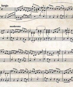 Șervețel – Sheet Music – 25x25 cm