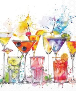 Șervețel – Splashing Drinks – 33×33 cm