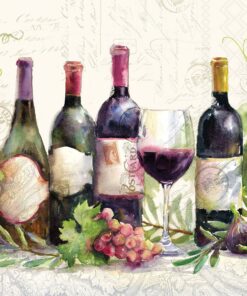 Șervețel – Wine Bottles – 33×33 cm