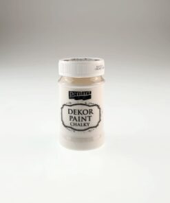 Vopsea Decor Paint Chalky – Alb Crem – 100 ml – Pentart