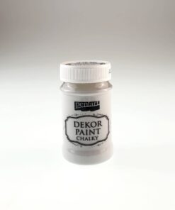 Vopsea Decor Paint Chalky – Alb Murdar – 100 ml – Pentart