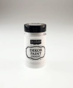 Vopsea Decor Paint Chalky – Alb – 100 ml – Pentart